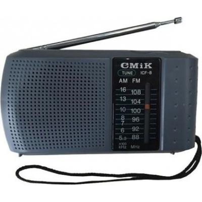 Cmik ICF-8 Φορητό Ραδιόφωνο Μπαταρίας Γκρι