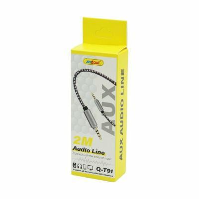 Andowl Cable 3.5mm male - 3.5mm male Μαύρο 2m (AN-Q-T91)