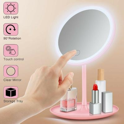 Make Up Mirror Storage Pink
