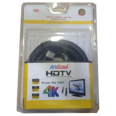 Andowl QY-HD03 HDMI 1.3 Cable HDMI male - HDMI male 5m Μαύρο