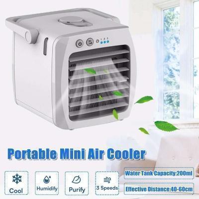 Air Cooler Ψύκτης αέρα Υγραντήρας 200ml Απολύμανση γραφείου 5W AUGIENB Mini USB Λευκό