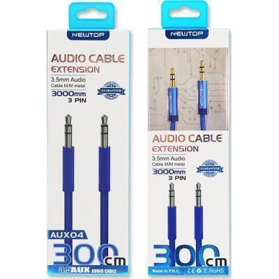 Newtop Cable 3.5mm male - 3.5mm male 3m (AUX04)