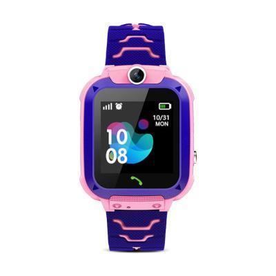 Παιδικό Smartwatch με GPS και Καουτσούκ/Πλαστικό Λουράκι Μωβ Q12