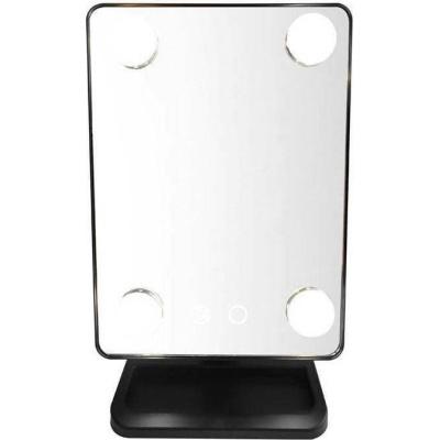 Καθρέπτης Μακιγιάζ Επιτραπέζιος με Φως 15.5x30cm Μαύρος