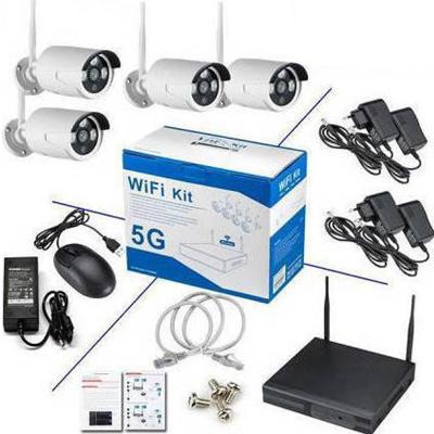 NVR Kit 5G Ολοκληρωμένο Σύστημα CCTV Wi-Fi με 4 Ασύρματες Κάμερες