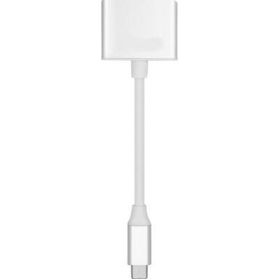 Ezra AD11 Μετατροπέας USB-C male σε USB-C 2x female Λευκό
