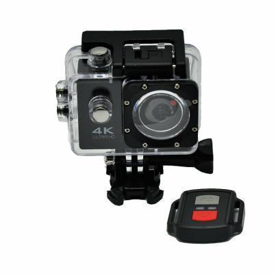 4K Sports Ultra HD Action Camera HD (720p) Υποβρύχια (με Θήκη) με WiFi Μαύρη με Οθόνη 2"