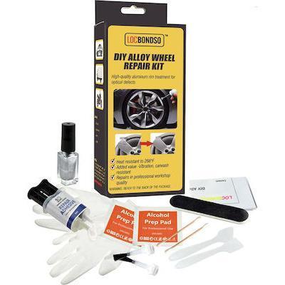 Locbondso DIY Alloy Wheel Repair Kit Επιδιόρθωσης για Ζάντες Αυτοκινήτου Ασημί