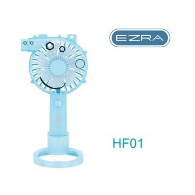 Ezra HF01 Φορητός Επαναφορτιζόμενος Ανεμιστήρας USB Γαλάζιο
