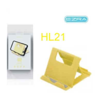 Ezra HL21 Βάση Γραφείου για Κινητό σε Κίτρινο χρώμα