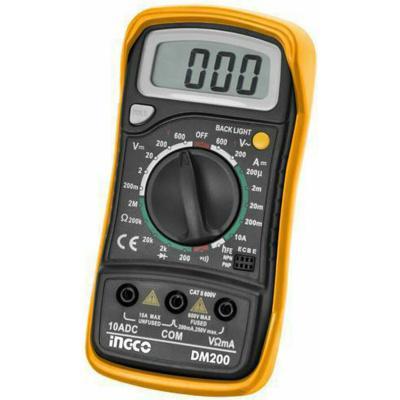 Ingco Ψηφιακό Πολύμετρο με Μέτρηση AC / DC / Αντίστασης DM200