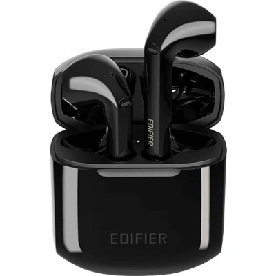 Edifier TWS200 Earbud Bluetooth Handsfree Ακουστικά με Αντοχή στον Ιδρώτα και Θήκη Φόρτισης Μαύρα