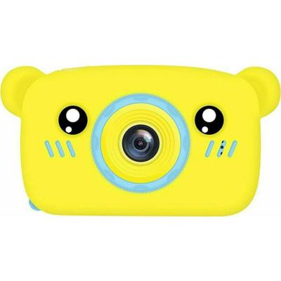 Andowl QK6 Bear Compact Φωτογραφική Μηχανή 10MP με Οθόνη 2" Κίτρινη