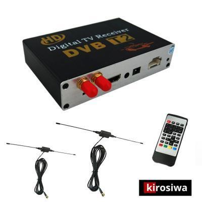 Kirosiwa Ψηφιακός Δέκτης TV Τηλεόρασης Αυτοκινήτου με Διπλή Κεραία RX-9637