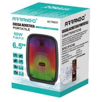 Ηχείο με λειτουργία Karaoke Arrango AC76531 σε Μαύρο Χρώμα