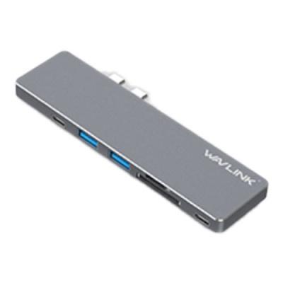 WAVLINK USB-C MACBOOK PRO MINI DOC WITH HUB, HDMI, CARD READER AND PD