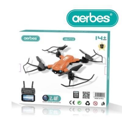 Drone με δομή 4 αξόνων και τηλεχειριστήριο πορτοκαλί AB-F712 AERBES