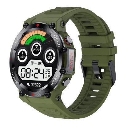 AK45 1.32 ιντσών Καρδιακός ρυθμός / παρακολούθηση της αρτηριακής πίεσης Έξυπνο ρολόι κλήσης Bluetooth (πράσινο)