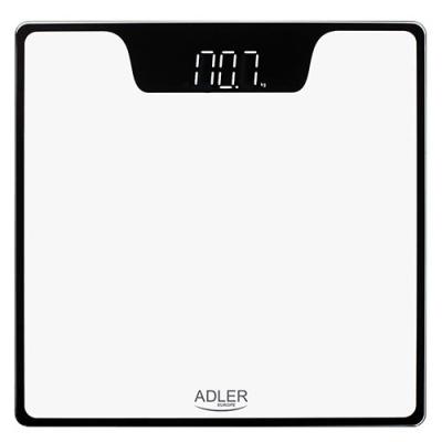 ADLER BATHROOM SCALE WITH LED DISPLAY WHITE
