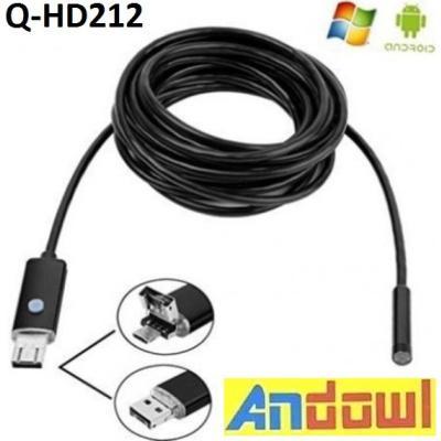 Andowl Q-HD212 Ενδοσκοπική Κάμερα για Κινητό με Ανάλυση 640x480 pixels και Καλώδιο 10m