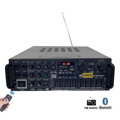 Loco Ενισχυτής με λειτουργία Karaoke AV-MP326BT σε Μαύρο Χρώμα