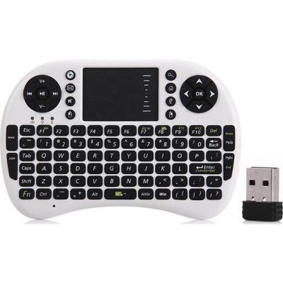 Rii i8 Ασύρματο Πληκτρολόγιο με Touchpad Αγγλικό US Λευκό