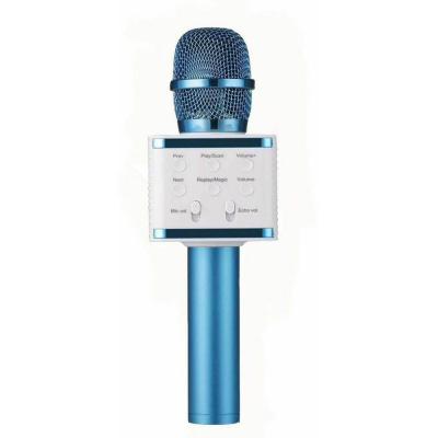 Ασύρματο Μικρόφωνο Karaoke V7 σε Μπλε Χρώμα