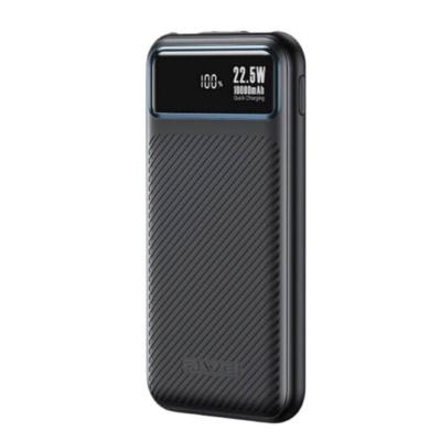 Awei P148K Power Bank 10000mAh 22.5W με Θύρα USB-A και Θύρα USB-C Power Delivery Μαύρο