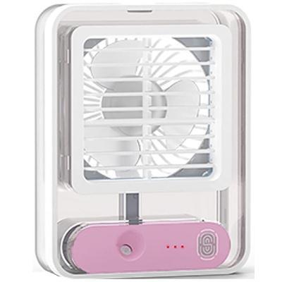 Επιτραπέζιος ανεμιστήρας ψύξης με τεχνολογία ψεκασμού Nano-Spray SE-122 Transparent light air conditioning fan Color white pink (oem)