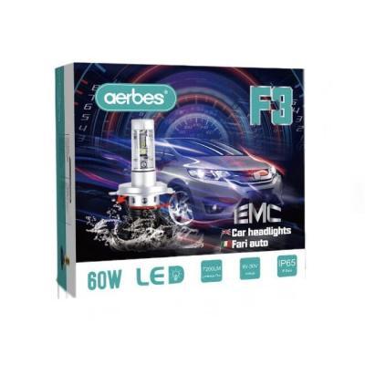 Aerbes  Λαμπτήρες LED SMD Φώτα Πορείας H7 60W 6000K F3 7200Lm