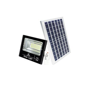 Jortan Στεγανός Ηλιακός Προβολέας LED 50W Ψυχρό Λευκό 6500K με Φωτοκύτταρο και Τηλεχειριστήριο IP66