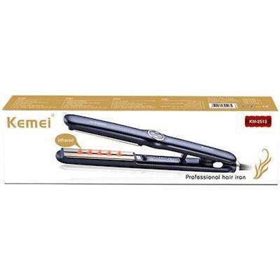 Kemei KM-2513 Πρέσα Μαλλιών με Κεραμικές Πλάκες 30W