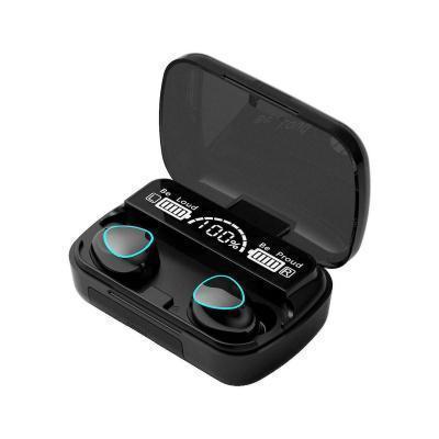 M10 In-ear Bluetooth Handsfree Ακουστικά με Θήκη Φόρτισης Μαύρα