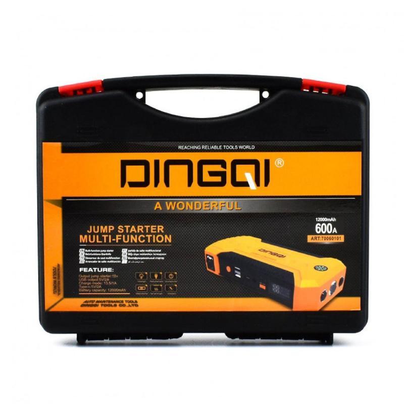 Dingqi Φορητός Εκκινητής Μπαταρίας Αυτοκινήτου 12V με Power Bank / USB / Φακό 12000mAh