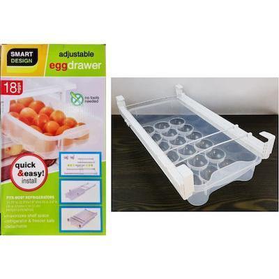Θήκη Αυγών Ψυγείου Πλαστική 18 Θέσεων 35x19x9.5cm
