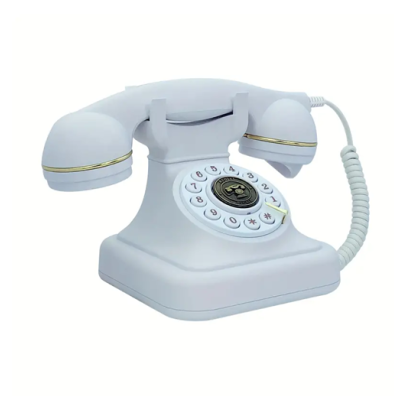 Ενσύρματο ρετρό τηλέφωνο OHO-302 Modern Antique λευκό