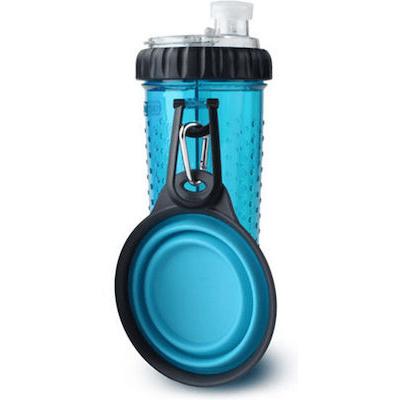Μπουκάλι Κατοικιδίων για Τροφή και Νερού 350ml Dexas Snack Duo σε Μπλε Χρώμα