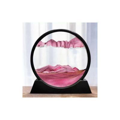 Τρισδιάστατο Διακοσμητικό Έργο Τέχνης με Κινούμενη Άμμο - 3D Moving Sandscapes 26cm - Ροζ