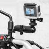 Motowolf Βάση Αλουμινίου για Action Camera/GoPro για Βάση Καθρέπτη Μοτοσυκλέτας MDL3519