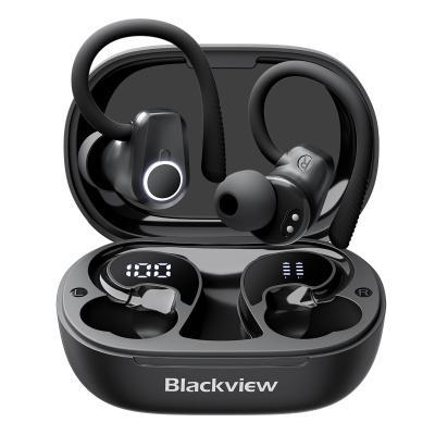 BlackView BT5.3 ENC Air Conduction Bluetooth Handsfree Ακουστικά με Αντοχή στον Ιδρώτα και Θήκη Φόρτισης Μαύρα