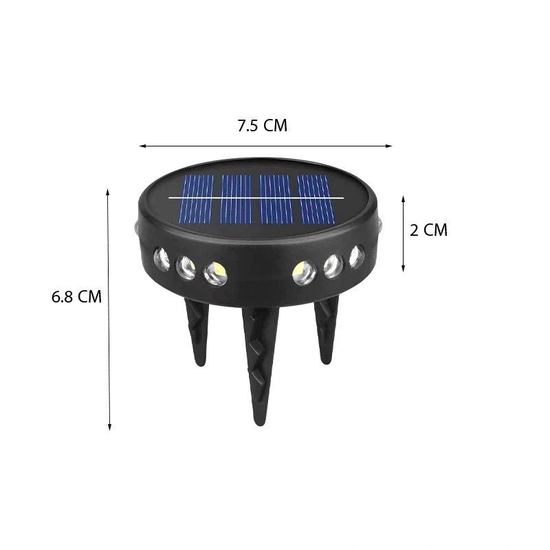 Ηλιακό Καρφωτό Φωτιστικό LED Εξωτερικού Χώρου (YD-2315)